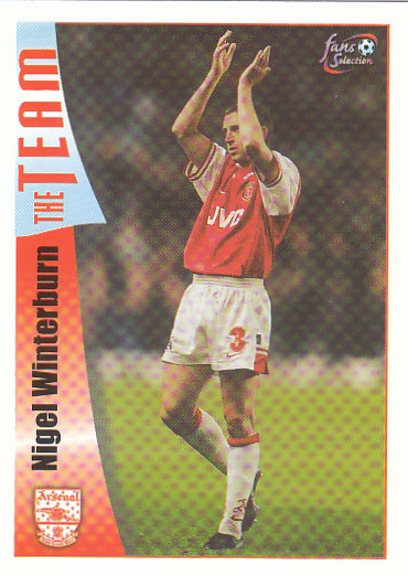 Nigel Winterburn Arsenal 1997/98 Futera Fans' Selection #20